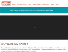Tablet Screenshot of buzzboxcoffee.com